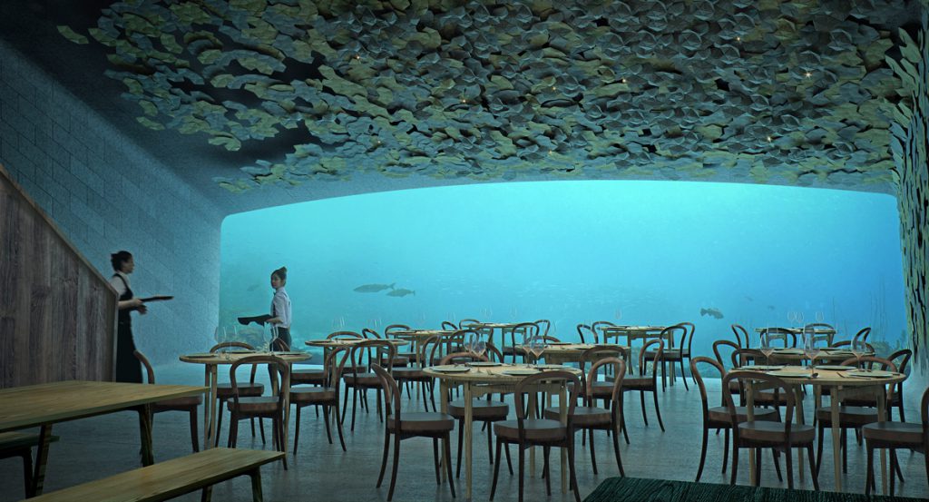 Unterwasserrestaurant im Nordatlantik